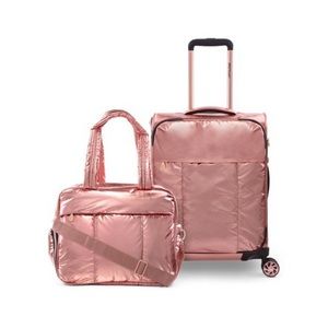 2-pcs Smart Metallic Carry on travel Luggage set